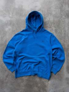 Vintage 00s Blue Nike Swoosh Hoodie (XL)
