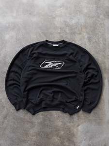 Vintage 00s Black Reebok Sweatshirt (M)