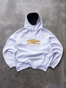 Vintage White Umbro Hoodie (XL)