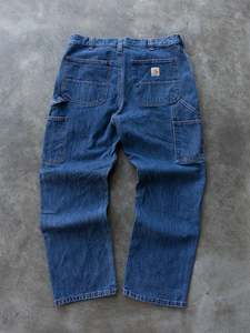 Vintage Blue Carhartt Carpenter Jeans (W34)