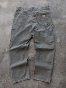 Vintage Moss Carhartt Carpenter Pants (W36)