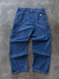 Vintage Blue Carhartt Carpenter Jeans (W36)