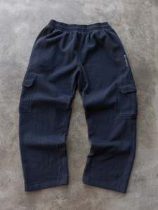 Vintage 00s Navy AND1 Cargo Sweatpants (L)