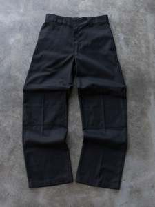 Vintage Bottoms: Vintage Black Dickies Double Knee Pants (W32)