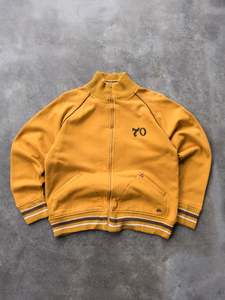 Surf And Skate: Vintage 00s Yellow Quiksilver Zip Sweatshirt (L)