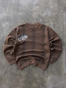 Surf And Skate: Vintage Brown Quiksilver Grid Sweatshirt (L)