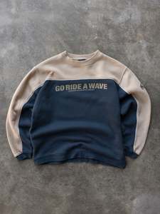 Vintage 90s Quiksilver Go Ride A Wave Sweatshirt (12Y)