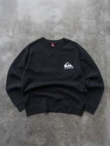 Vintage 00s Black Quiksilver Logo Sweatshirt (M)