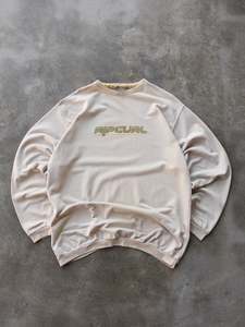 Vintage 00s Cream Rip Curl Sweatshirt (XL)