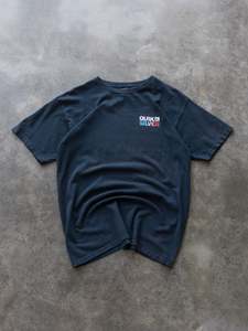 Vintage 00s Navy Quiksilver Spell Out Tee (M)