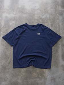 Graphic Tees: Vintage 00s Navy Adidas Basketball Graphic Tee (XL)