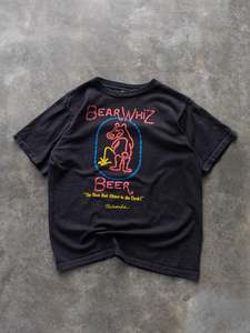 Graphic Tees: Vintage 1988 Black Bear Whiz Beer Graphic Tee (L)
