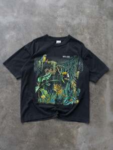Graphic Tees: Vintage 90s Belize Jungle Graphic Tee (XL)