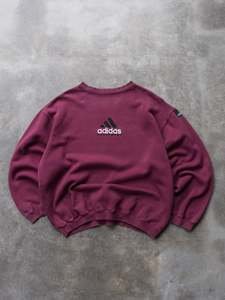 Vintage 90s Maroon Adidas Equipment Sweatshirt (XL)