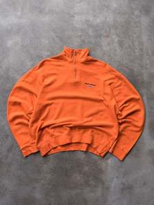 Earth Tones: Vintage 90s Polo Sport Ralph Lauren Quarter Zip Sweatshirt (L)