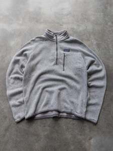 Vintage Grey Patagonia Better Sweater Quarter Zip Fleece Jacket (M)