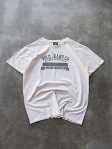 Ralph Lauren: Vintage 00s Off White Ralph Lauren Tee (L)