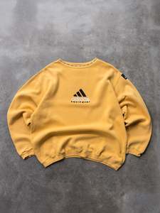 Vintage 90s Yellow Adidas Equipment Sweatshirt (L)