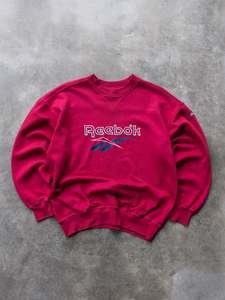 Vintage 90s Magenta Reebok Sweatshirt (S)