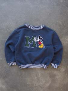 Kids Vintage: Vintage Navy Mickey & Co Sweatshirt (5-6Y)