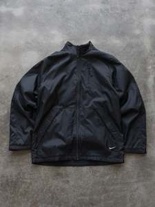 30 Off Birthday Sale: Vintage 00s Black Nike Zip Jacket (S)
