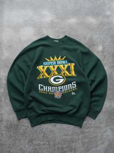 Vintage 1997 Green Bay Packers Super Bowl Sweatshirt (M)