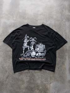 All Vintage2: Vintage 1996 Black Looney Tunes No Pain No Gain Wyoming Tee (XL)