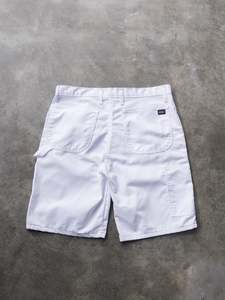 Carpenter Pants: Vintage White Dickies Carpenter Shorts (W34)