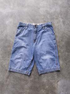 Carpenter Pants: Vintage 00s Blue Urban Pipeline Carpenter Shorts (W32)