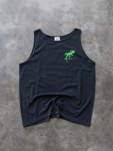 Surf And Skate: Vintage 90s Black Gecko Hawaii Tank (XL)