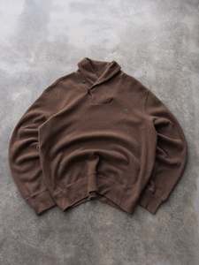 Vintage Brown Polo Ralph Lauren Shawl Neck Knit (L)