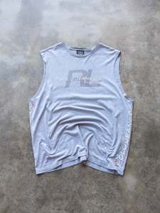 Ralph Lauren: Vintage 00s Grey Polo Jeans Co. Ralph Lauren Tank (L)