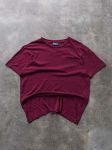 Ralph Lauren: Vintage Burgundy Ralph Lauren Pocket Tee (M)