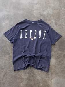 Vintage 90s Navy Reebok Spell Out Tee (M)