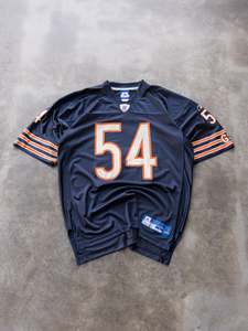 Reebok: Vintage 00s Navy Reebok Chicago Bears Brian Urlacher NFL Jersey (L)