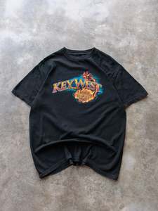 Vintage Harley Davidson: 2016 Black Harley-Davidson Key West Florida Tee (L)