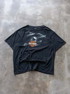 Vintage Harley Davidson: Vintage 2005 Black Harley-Davidson Mankato Minnesota Tee (2XL)