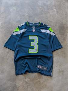 Vintage Nike: Vintage Nike Seattle Seahawks Russell Wilson NFL Jersey (M)