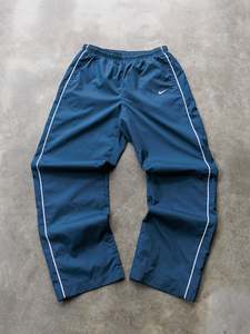Vintage Bottoms: Vintage 00s Blue Nike Track Pants (M)