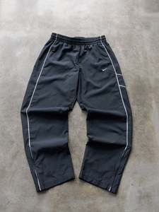 Vintage Black & White Nike Track Pants (L)