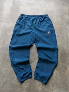 Vintage Bottoms: Vintage 90s Blue Starter Track Pants (L)