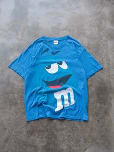 Vintage 00s Blue M&M's Character Graphic Tee (L)