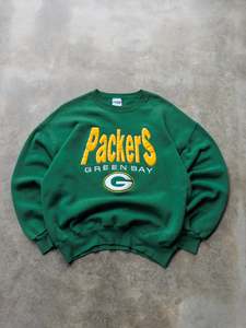 Earth Tones: Vintage 90s Green Bay Packers Sweatshirt (XL)