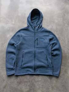 Vintage The North Face Blue Zip Fleece Hoodie (S)