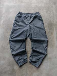 Vintage Bottoms: Vintage 00s Grey Fila Track Pants (L)
