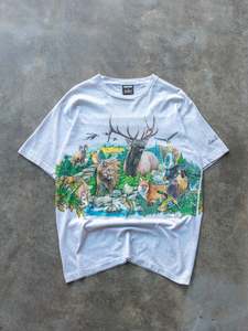 Vintage 90s Nature Wildlife Graphic Tee (L)