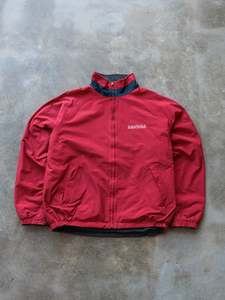 Earth Tones: Vintage 90s Red & Grey Reversible Nautica Jacket (XL)