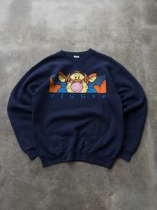 Vintage 90s Navy Disney Tigger Graphic Sweatshirt (M)