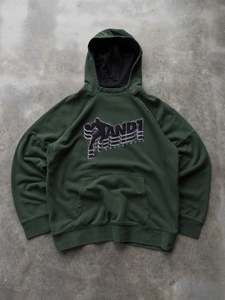 Vintage Forest Green AND1 Basketball Hoodie (XL)