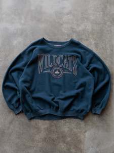 Vintage Navy Culver-Stockton College Wildcats Fleece Sweatshirt (XL)